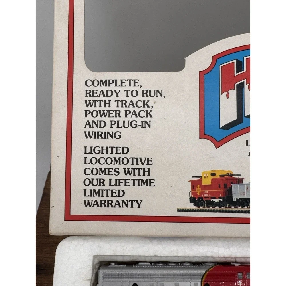 Bachmann Highballer N Scale Santa Fe Analog DC Train Set 50-4300 Incomplete VTG